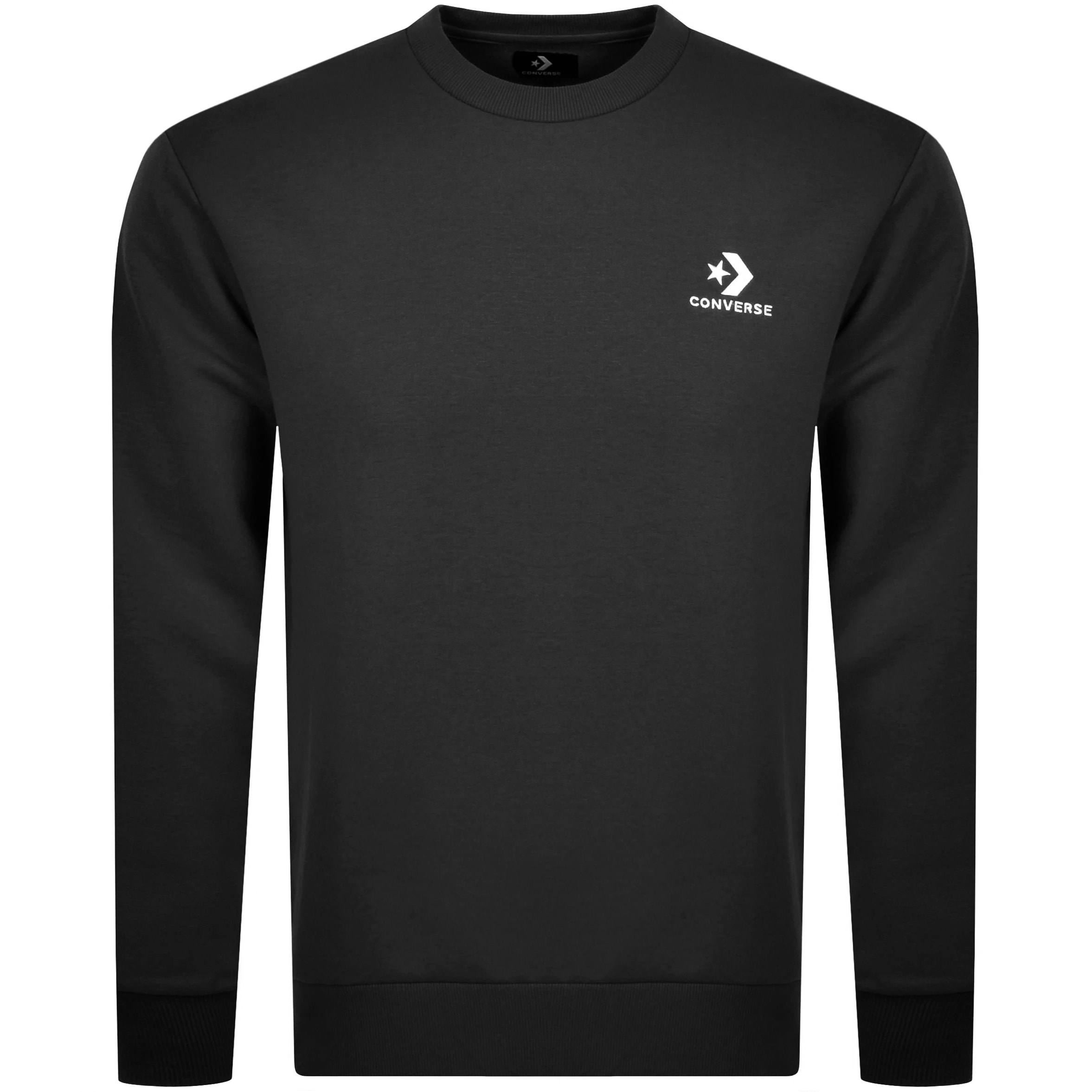 Alternative Image for ProductConverse Star Chevron Logo Sweatshirt Black1